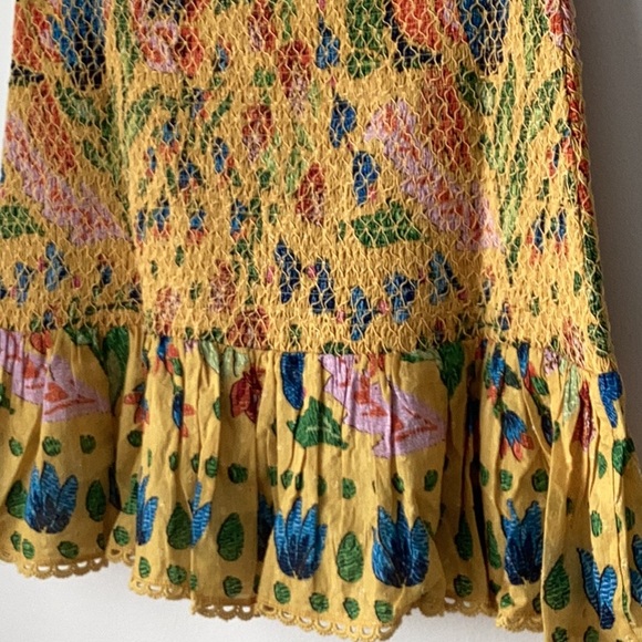 FARM Rio Yellow Summer Garden Mini Skirt - Picture 7 of 11